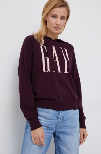 Gap pulover femei, culoarea violet,