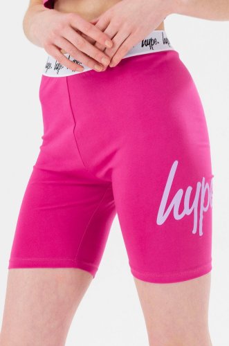 Hype pantaloni scurti copii culoarea roz, cu imprimeu