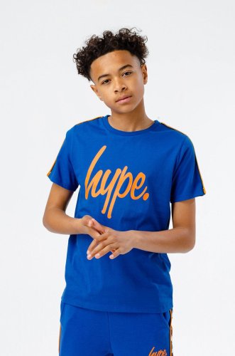 Hype tricou de bumbac pentru copii culoarea albastru marin, cu imprimeu