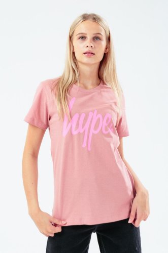 Hype tricou de bumbac pentru copii culoarea maro