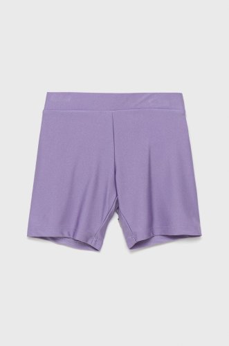 Kids only pantaloni scurti copii culoarea violet, neted