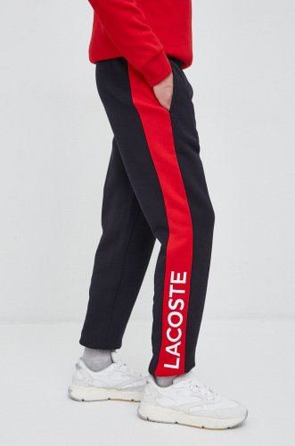Lacoste pantaloni de trening culoarea rosu, modelator