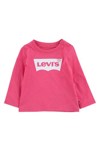 Levi's longsleeve copii culoarea roz