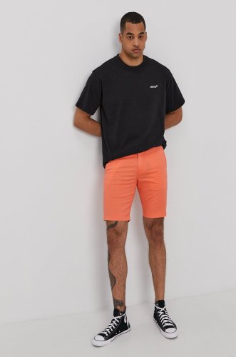 Levi's pantaloni scurți bărbați, culoarea portocaliu