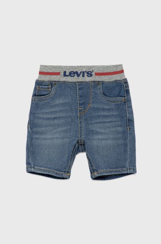 Levi's pantaloni scurti din denim pentru copii culoarea albastru marin,
