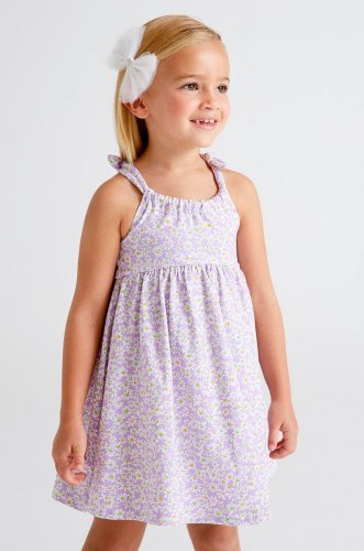 Mayoral rochie fete culoarea violet, mini, drept