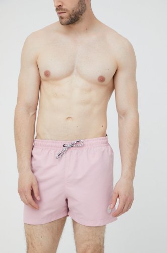 Pepe jeans pantaloni scurti de baie remo d culoarea roz