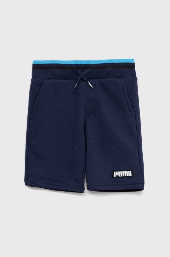 Puma pantaloni scurti copii 847294 culoarea albastru marin,