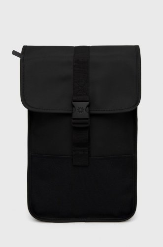 Rains rucsac 13700 buckle backpack mini culoarea negru, mare, neted