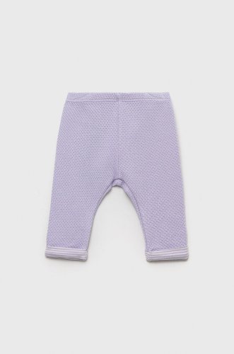 United colors of benetton pantaloni de trening pentru bebeluși culoarea violet, neted