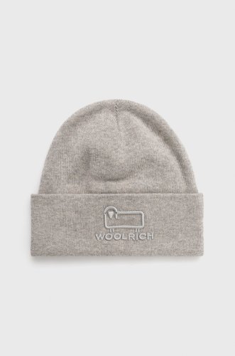 Woolrich caciula din amestec de lana culoarea gri,