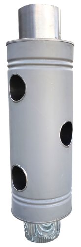 Burlan radiant (recuperator caldura) tabla neagra 120mm