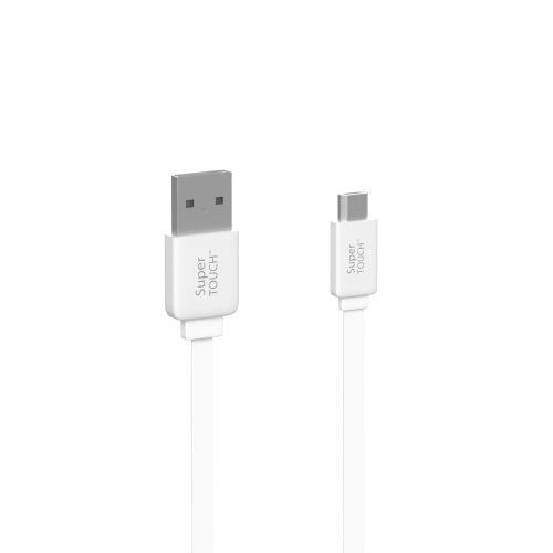 Cablu micro-usb speed charging super touch, alb