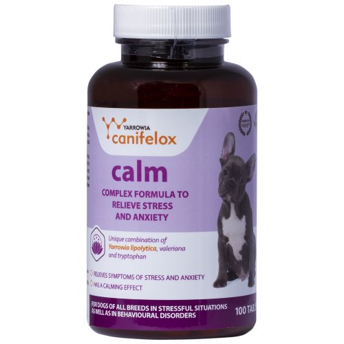 Complex de vitamine cu valeriana cu efect calmant, pentru caini, tablete, flacon 100 tablete, uz veterinar
