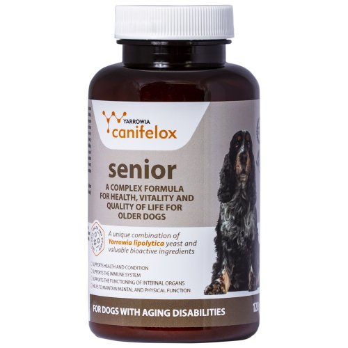 Complex de vitamine pentru caini seniori, pentru mentinere, pulbere, 120g, uz veterinar