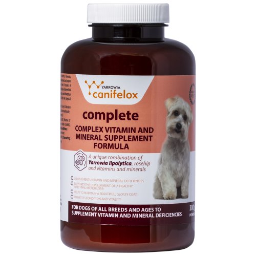 Complex de vitamine si minerale, complete, caine, pulbere, flacon 300g, uz veterinar