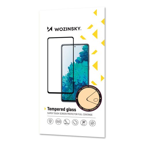 Folie sticla wozinsky, tempered glass 9h, full glue, iphone xr/11, negru