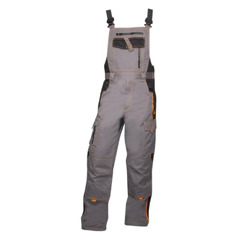 Pantaloni de lucru de iarna cu pieptar vision - gri/negru 2xl gri