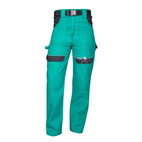 Ardon Pantaloni de lucru in talie cool trend - verde- pentru femei 44 verde