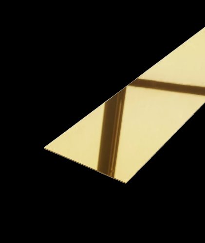 Profil platbanda otel inoxidabil auriu lucios, 200x0.4x2440 mm