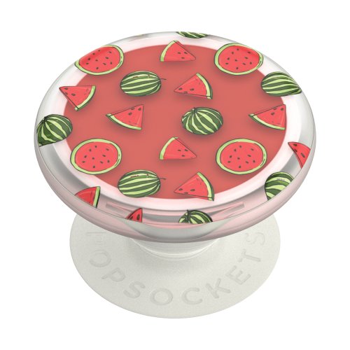 Suport de telefon universal cu balsam de buze in interior popsockets, poplips watermelon, gust de pepene