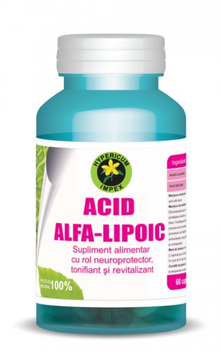Acid alfa lipoic 60cps - hypericum plant