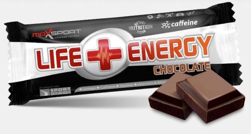 Baton energizant cafeina ciocolata 50g - maxsport