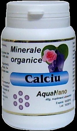 Calciu organic pulbere minerale 40g - aqua nano