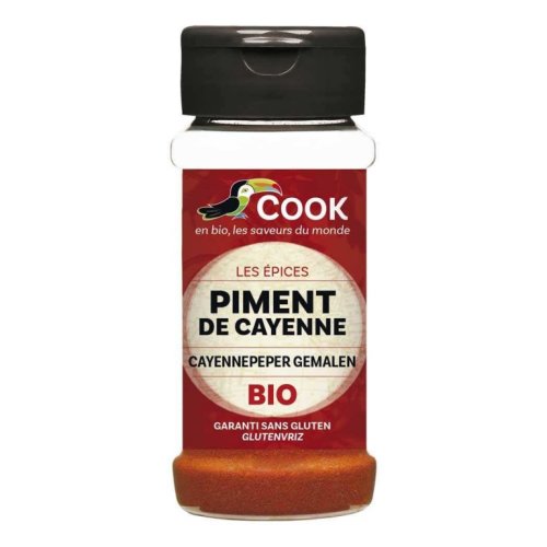 Condiment piper cayenne bio 40g - cook