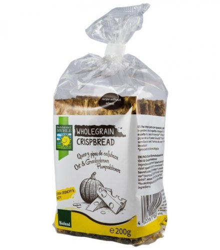 Crackers cereale seminte dovleac branza 200g - bohlsener muhle