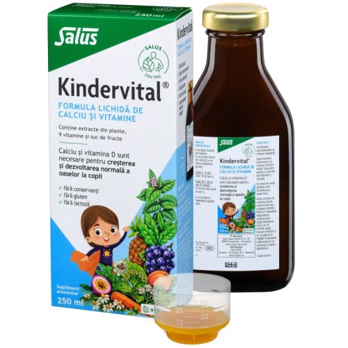 Elixir plante medicinale fructe calciu vitamine floradix kindervital 250ml - salus haus