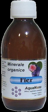 Fier organic lichid minerale 200ml - aqua nano