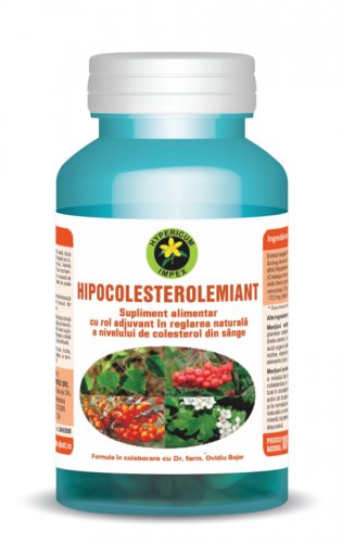 Hipocolesterolemiant 60cps - hypericum plant