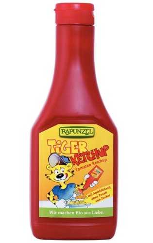 Ketchup indulcit suc mere tiger 500ml - rapunzel
