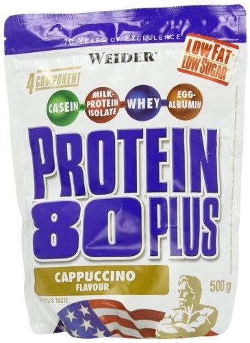 Pulbere proteica mix 4sort 80+ cappuccino 500g - weider