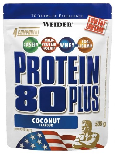 Pulbere proteica mix 4sort 80+ cocos 500g - weider