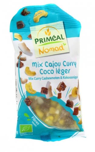 Snacks mix caju curry fulgi cocos nomad 40g - primeal