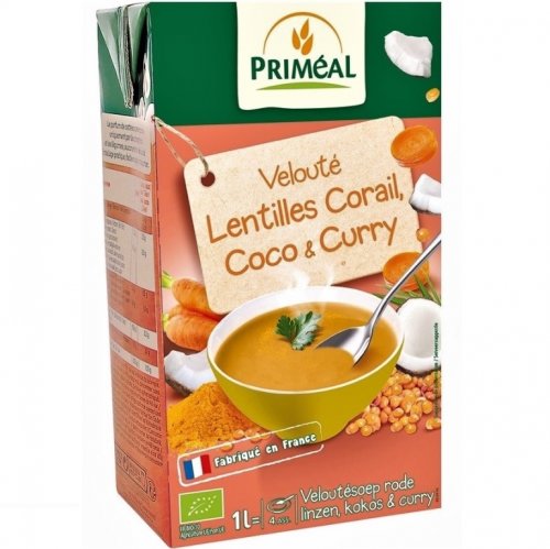 Supa crema linte rosie lapte_cocos curry 1l - primeal
