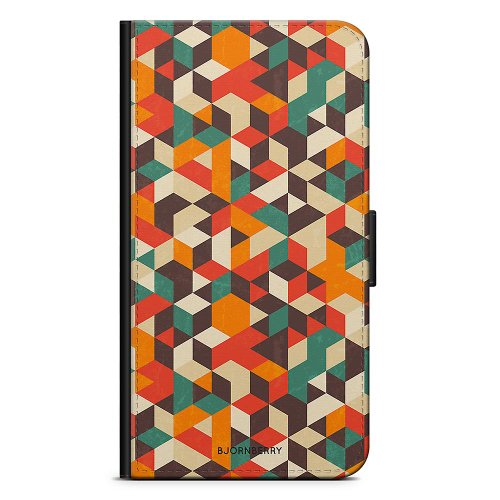 Bjornberry wallet case oneplus 5 - geometrie retro