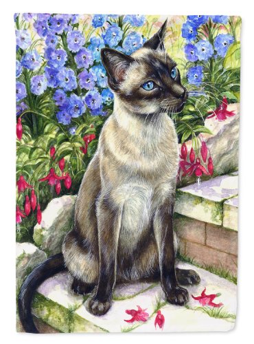 Caroline`s treasures pisica siameză în garden flag canvas house size multicolore large