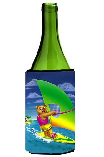 Caroline`s treasures teddy bear sailing wine bottle izolator de băuturi hugger multicolore