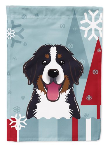 Caroline`s treasures vacanță de iarnă bernese mountain dog flag canvas house size multicolore large