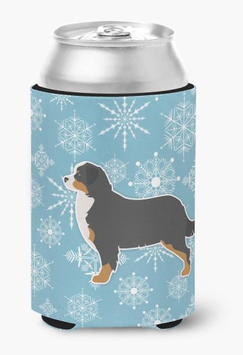 Caroline`s treasures winter snowflake bernese mountain dog can sau bottle hugger multicolore can hugger