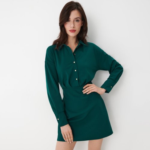 Mohito - rochie tip cămașă, mini - verde